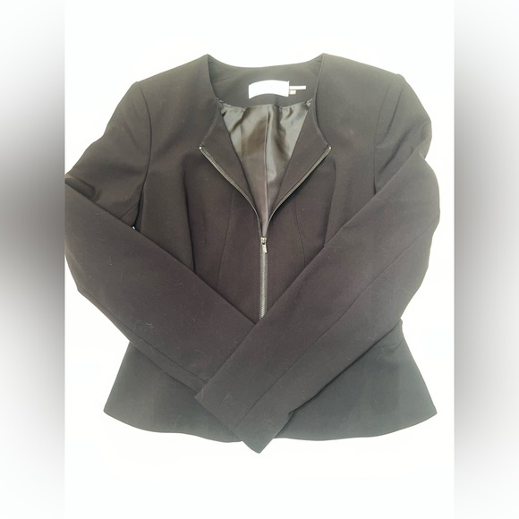 Calvin Klein black peplum blazer | Size 4 | EUC - Picture 2 of 13